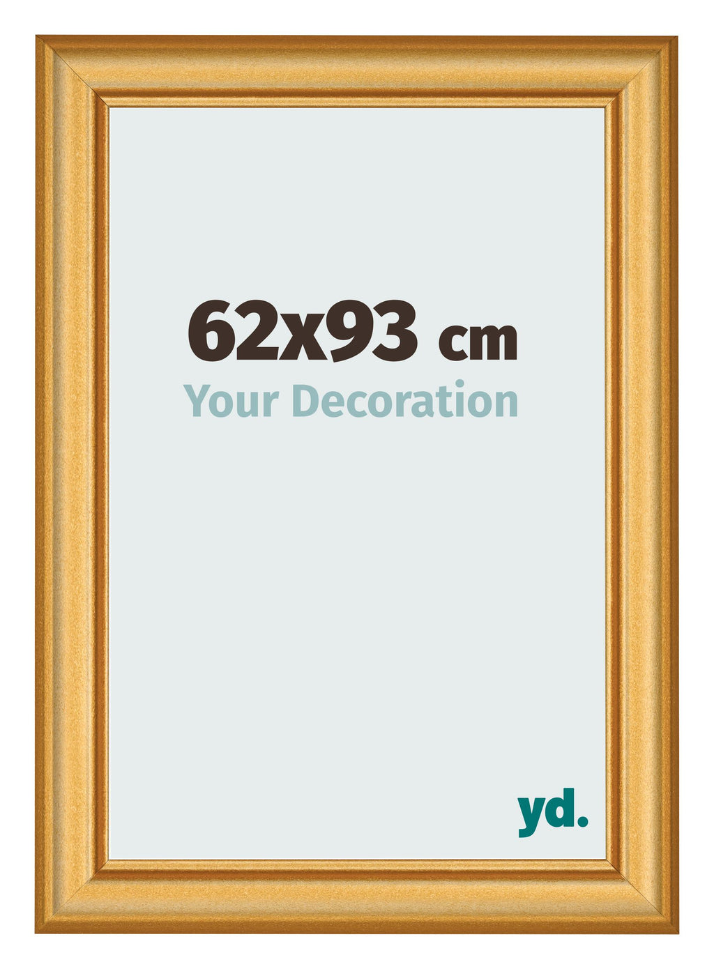 Photo Frame 62x93cm Gold Matte MDF Lazio Front Size | Yourdecoration.com