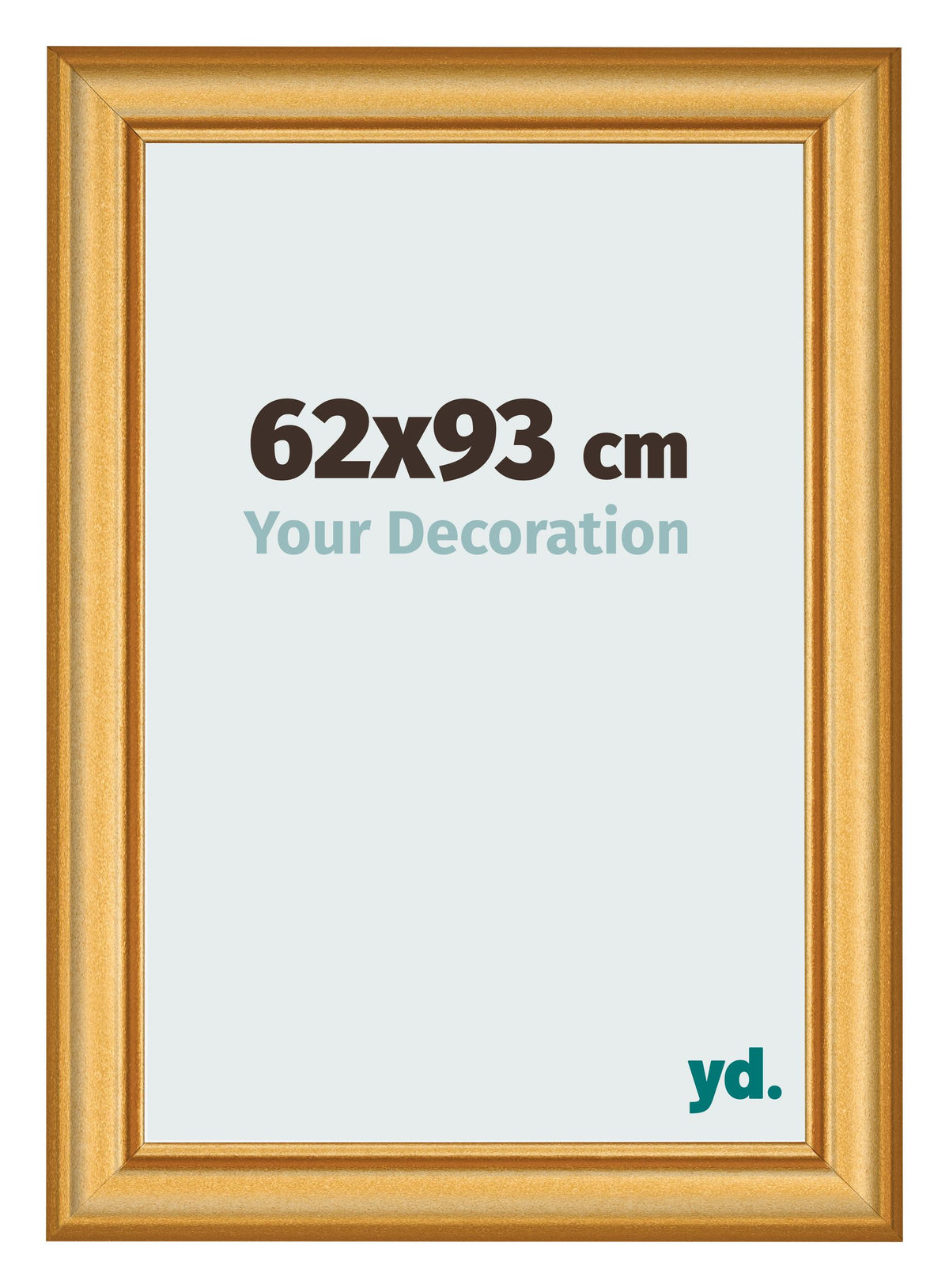 Photo Frame 62x93cm Gold Matte MDF Lazio Front Size | Yourdecoration.com