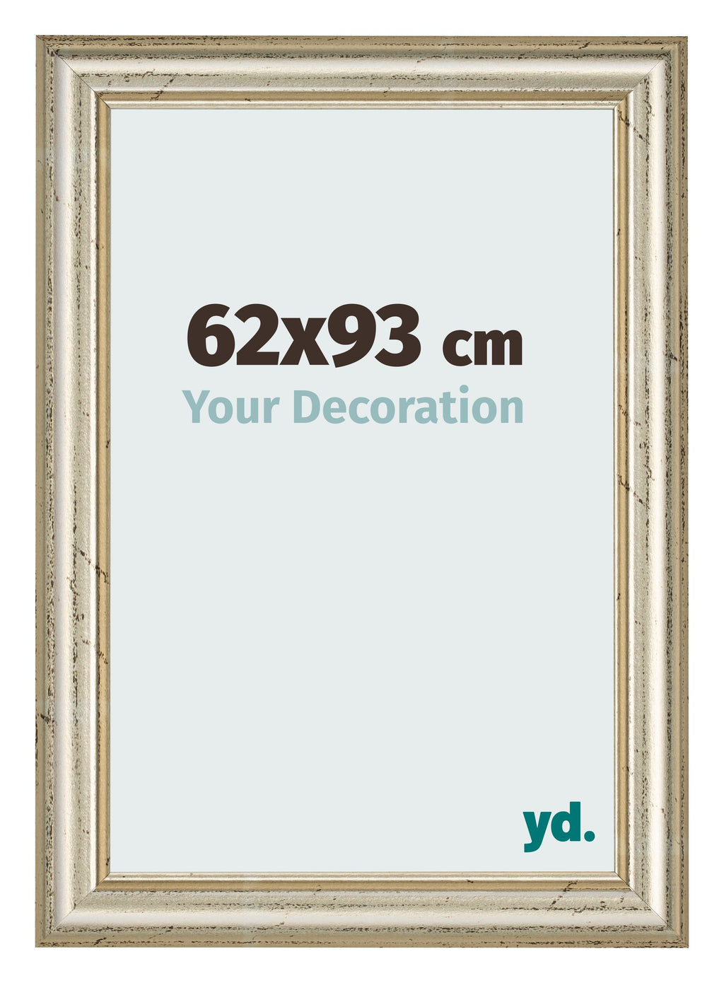 Photo Frame 62x93cm Metallic Gloss MDF Lazio Front Size | Yourdecoration.com