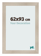 Photo Frame 62x93cm Oak Rustic MDF Pisa Front Size | Yourdecoration.com
