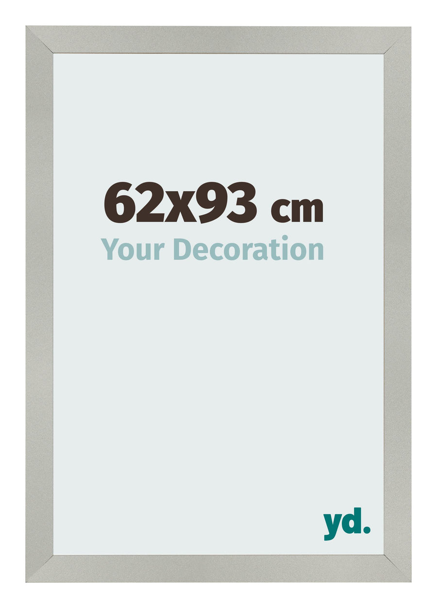 Photo Frame 62x93cm Silver Matte MDF Bologna Front Size | Yourdecoration.com