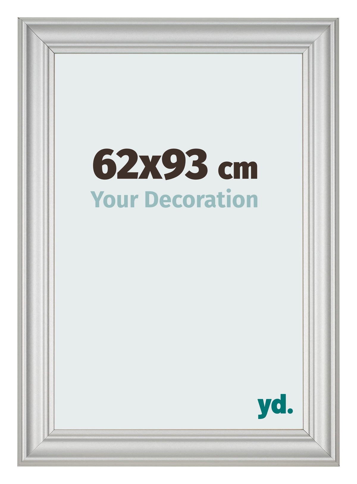 Photo Frame 62x93cm Silver Matte MDF Lazio Front Size | Yourdecoration.com