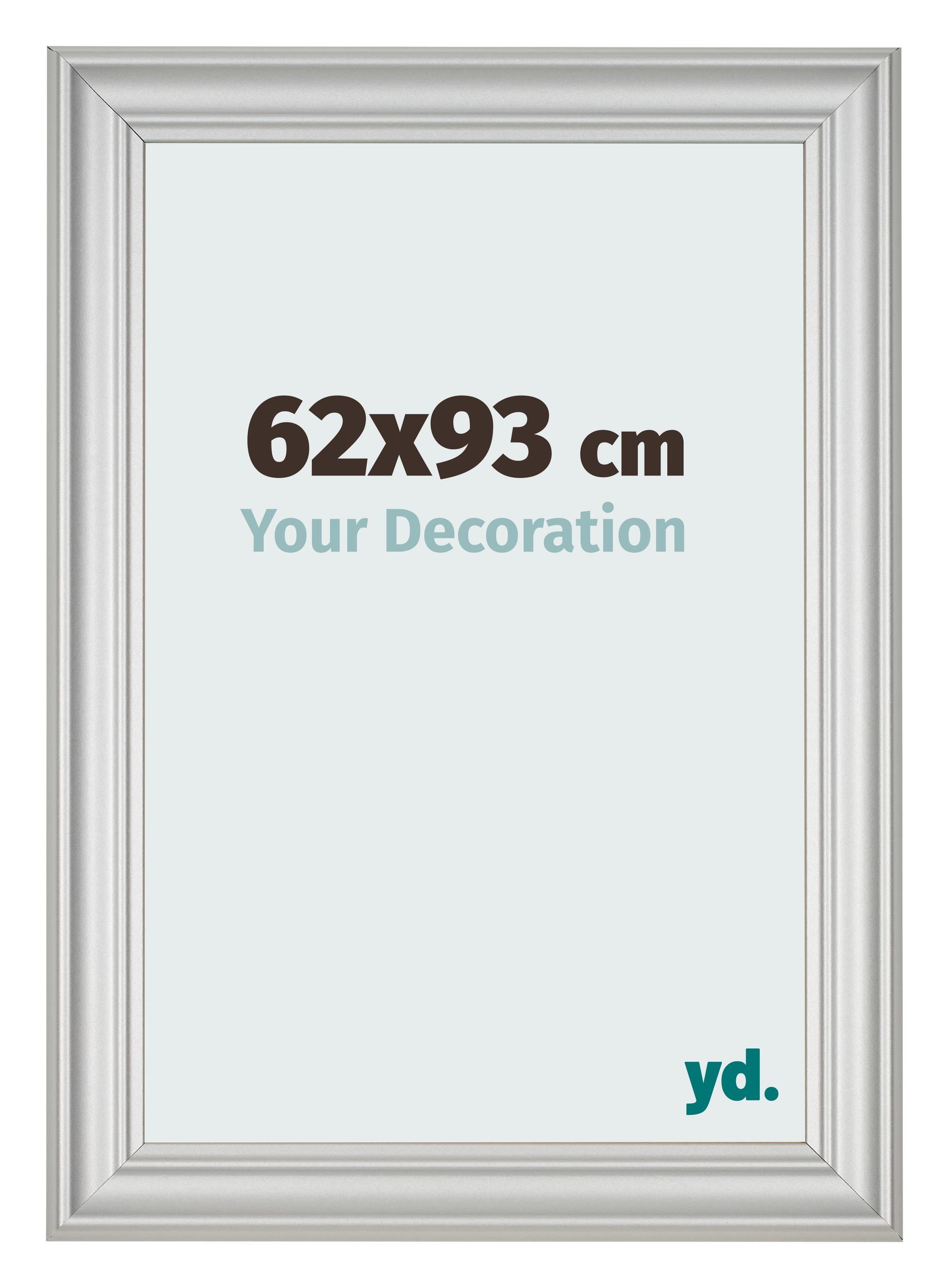 Photo Frame 62x93cm Silver Matte MDF Lazio Front Size | Yourdecoration.com