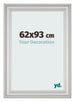 Photo Frame 62x93cm Silver Matte MDF Lazio Front Size | Yourdecoration.com