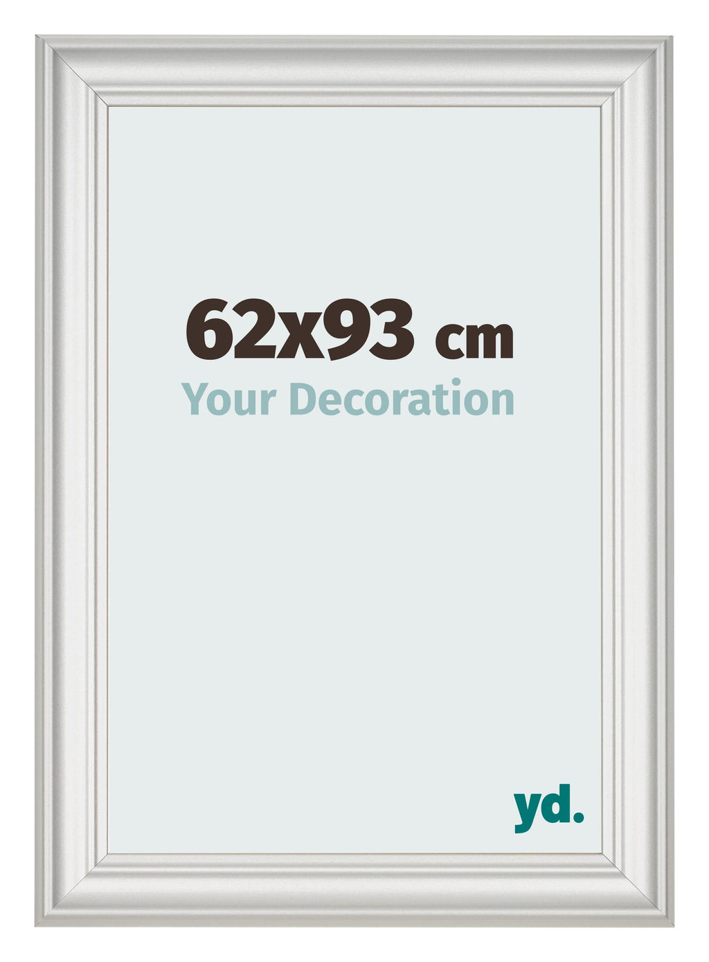 Photo Frame 62x93cm White Swept MDF Lazio Front Size | Yourdecoration.com