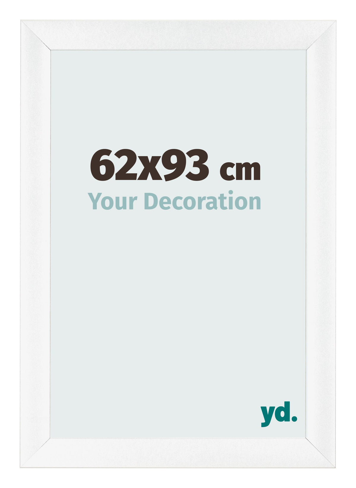 Photo Frame 62x93cm White Vintage MDF Pisa Front Size | Yourdecoration.com