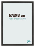 Photo Frame 67x98 cm Black Matte MDF Bologna Front Size | Yourdecoration.com