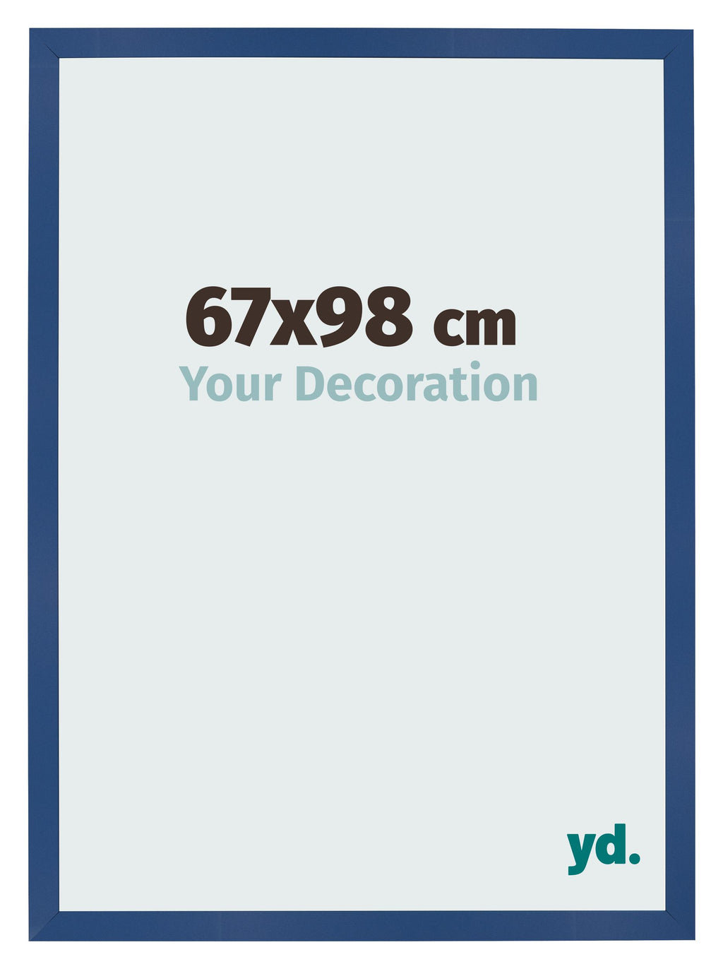 Photo Frame 67x98 cm Dark Blue MDF Bologna Front Size | Yourdecoration.com
