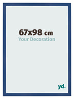 Photo Frame 67x98 cm Dark Blue MDF Bologna Front Size | Yourdecoration.com