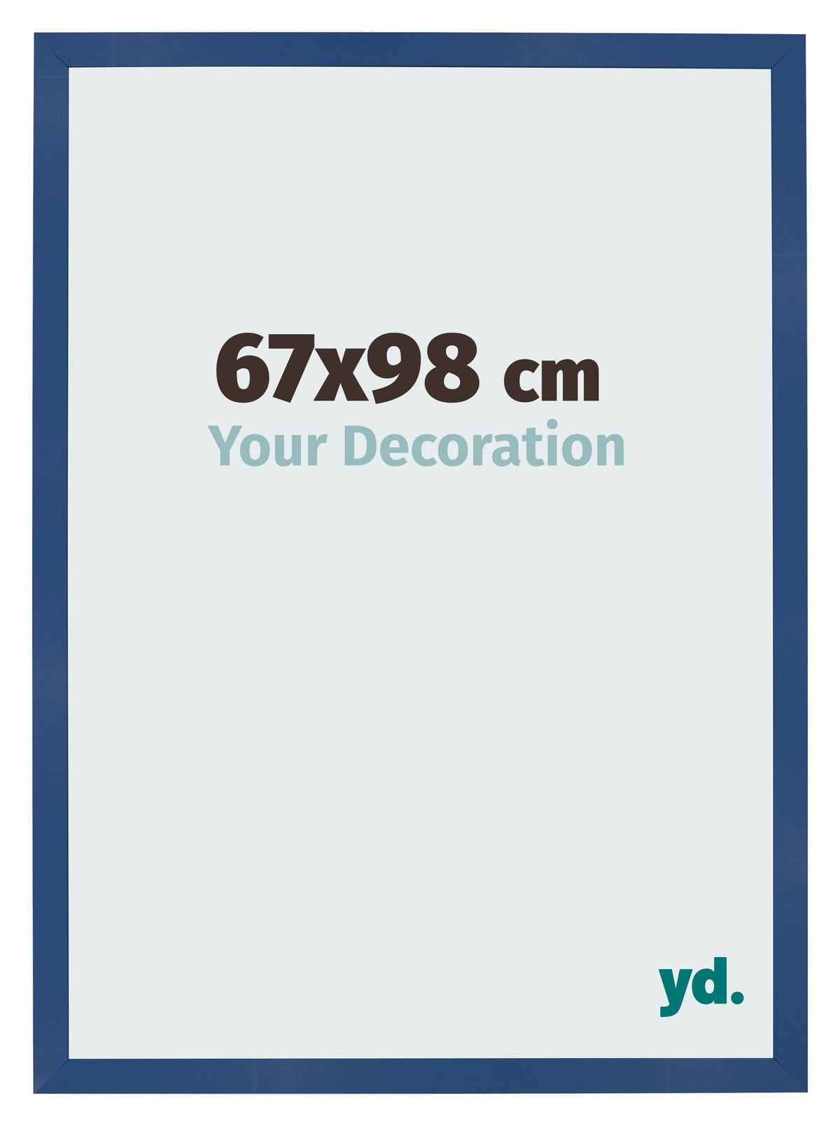Photo Frame 67x98 cm Dark Blue MDF Bologna Front Size | Yourdecoration.com