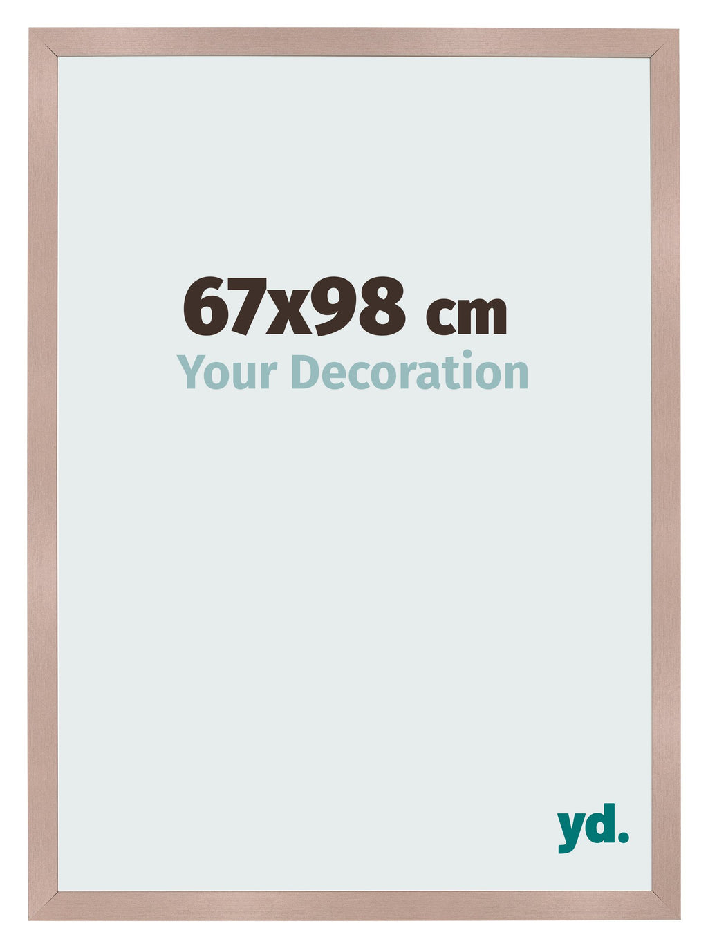 Photo Frame 67x98 cm Dusty Pink MDF Bologna Front Size | Yourdecoration.com