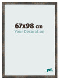Photo Frame 67x98 cm Oxidized Metal MDF Bologna Front Size | Yourdecoration.com