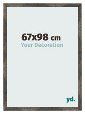 Photo Frame 67x98 cm Oxidized Metal MDF Bologna Front Size | Yourdecoration.com