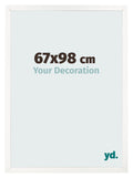 Photo Frame 67x98 cm White High Gloss MDF Bologna Front Size | Yourdecoration.com