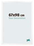 Photo Frame 67x98 cm White Matte MDF Bologna Front Size | Yourdecoration.com