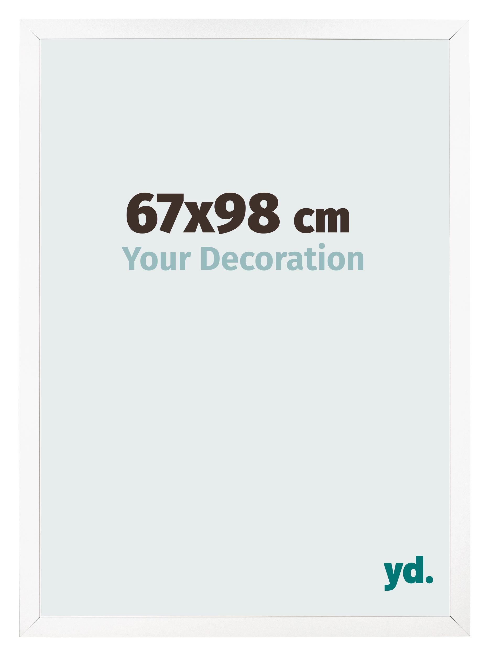 Photo Frame 67x98 cm White Matte MDF Bologna Front Size | Yourdecoration.com