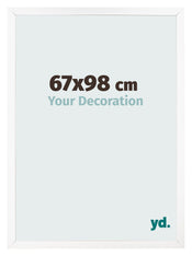 Photo Frame 67x98 cm White Matte MDF Bologna Front Size | Yourdecoration.com