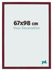 Photo Frame 67x98 cm Wine Red Swept MDF Bologna Front Size | Yourdecoration.com