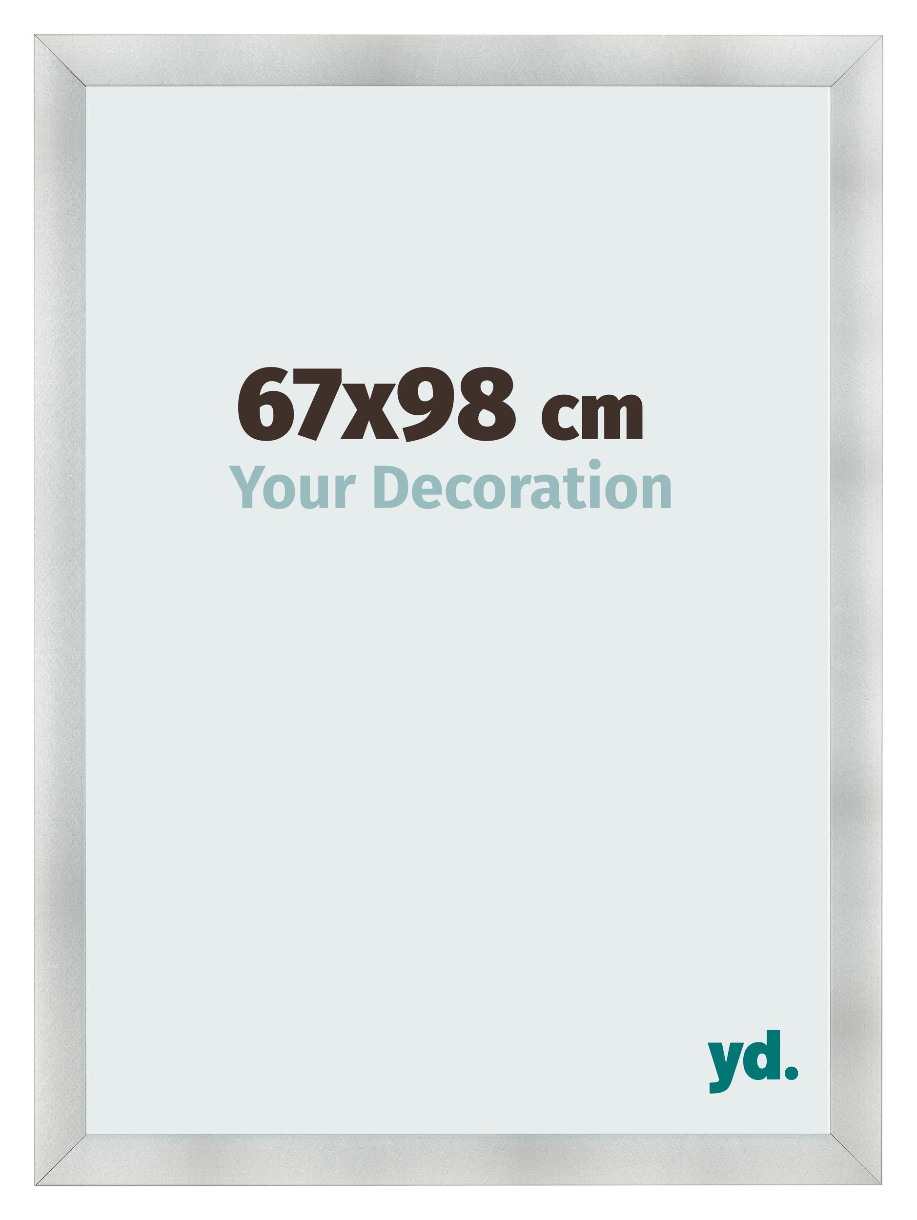 Photo Frame 67x98cm Aluminum Brushed MDF Pisa Front Size | Yourdecoration.com