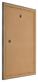Photo Frame 67x98cm Black Silver Polished MDF Pisa Back Oblique | Yourdecoration.com