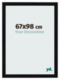Photo Frame 67x98cm Black Silver Polished MDF Pisa Front Size | Yourdecoration.com