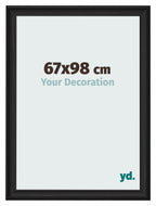 Photo Frame 67x98cm Black Woodgrain MDF Lazio Front Size | Yourdecoration.com