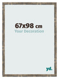 Photo Frame 67x98cm Blue Gold Melange MDF Bologna Front Size | Yourdecoration.com