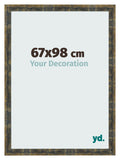 Photo Frame 67x98cm Blue Gold Melange MDF Pisa Front Size | Yourdecoration.com