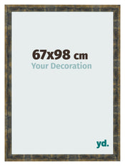 Photo Frame 67x98cm Blue Gold Melange MDF Pisa Front Size | Yourdecoration.com