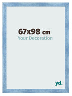 Photo Frame 67x98cm Clear Blue Swept MDF Pisa Front Size | Yourdecoration.com