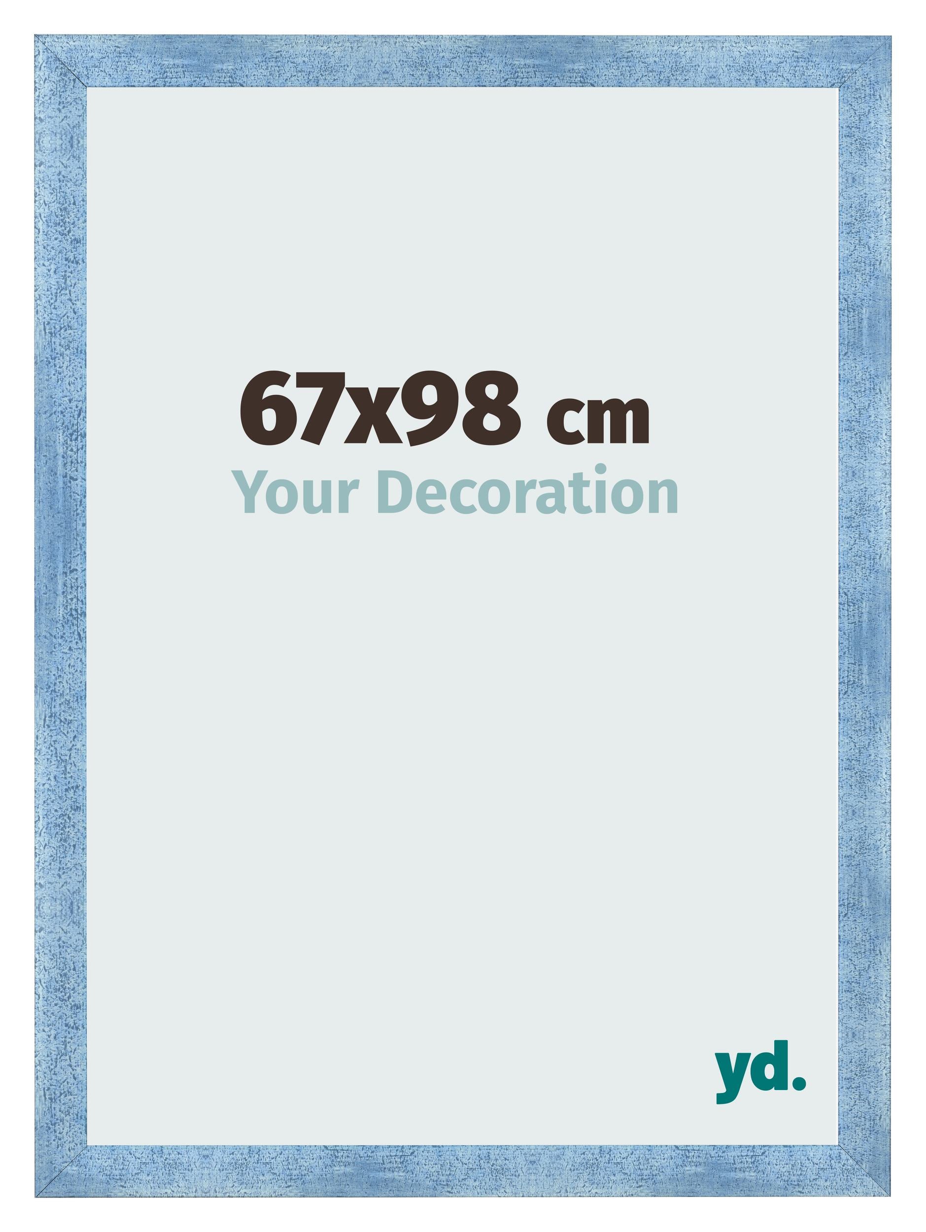 Photo Frame 67x98cm Clear Blue Swept MDF Pisa Front Size | Yourdecoration.com