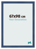 Photo Frame 67x98cm Dark Blue Swept MDF Pisa Front Size | Yourdecoration.com