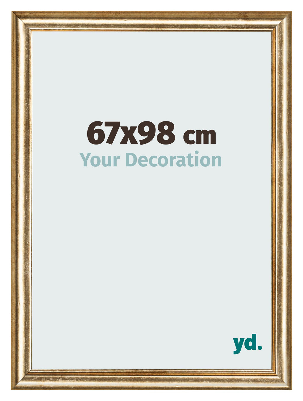Photo Frame 67x98cm Gold Antique MDF Lazio Front Size | Yourdecoration.com