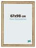 Photo Frame 67x98cm Gold Antique MDF Lazio Front Size | Yourdecoration.com