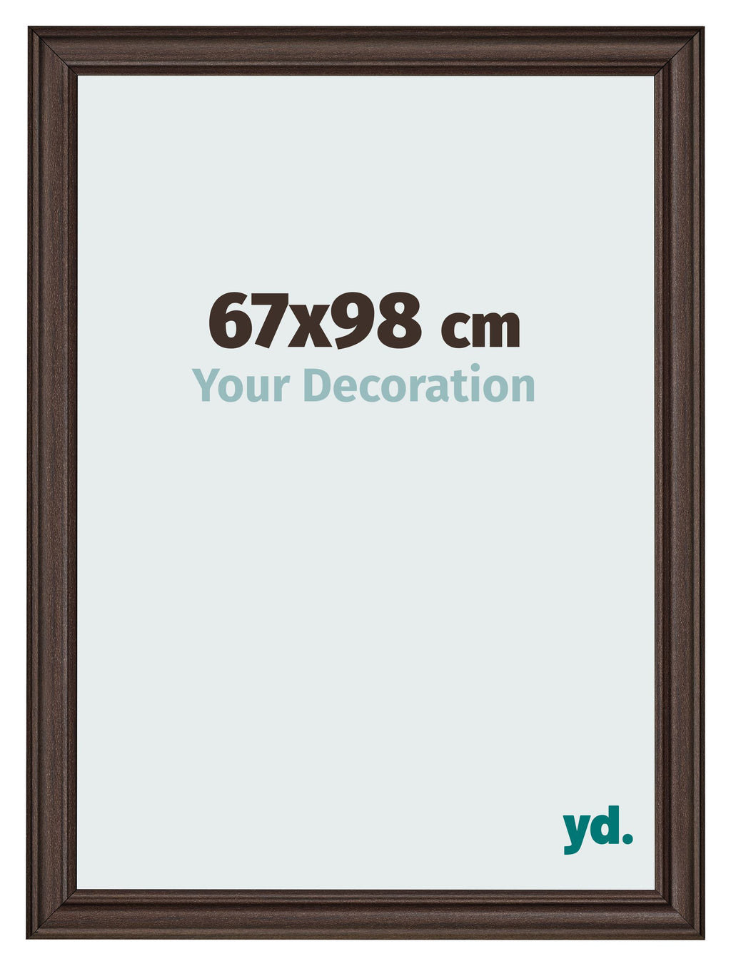 Photo Frame 67x98cm Oak Dark MDF Lazio Front Size | Yourdecoration.com