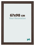 Photo Frame 67x98cm Oak Dark MDF Lazio Front Size | Yourdecoration.com