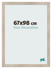 Photo Frame 67x98cm Oak Rustic MDF Pisa Front Size | Yourdecoration.com