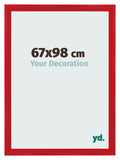Photo Frame 67x98cm Red MDF Pisa Front Size | Yourdecoration.com