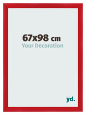 Photo Frame 67x98cm Red MDF Pisa Front Size | Yourdecoration.com