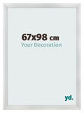 Photo Frame 67x98cm Silver Black Swept MDF Pisa Front Size | Yourdecoration.com