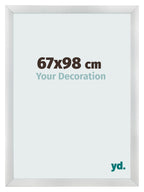 Photo Frame 67x98cm Silver Black Swept MDF Pisa Front Size | Yourdecoration.com
