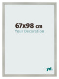 Photo Frame 67x98cm Silver Matte MDF Bologna Front Size | Yourdecoration.com