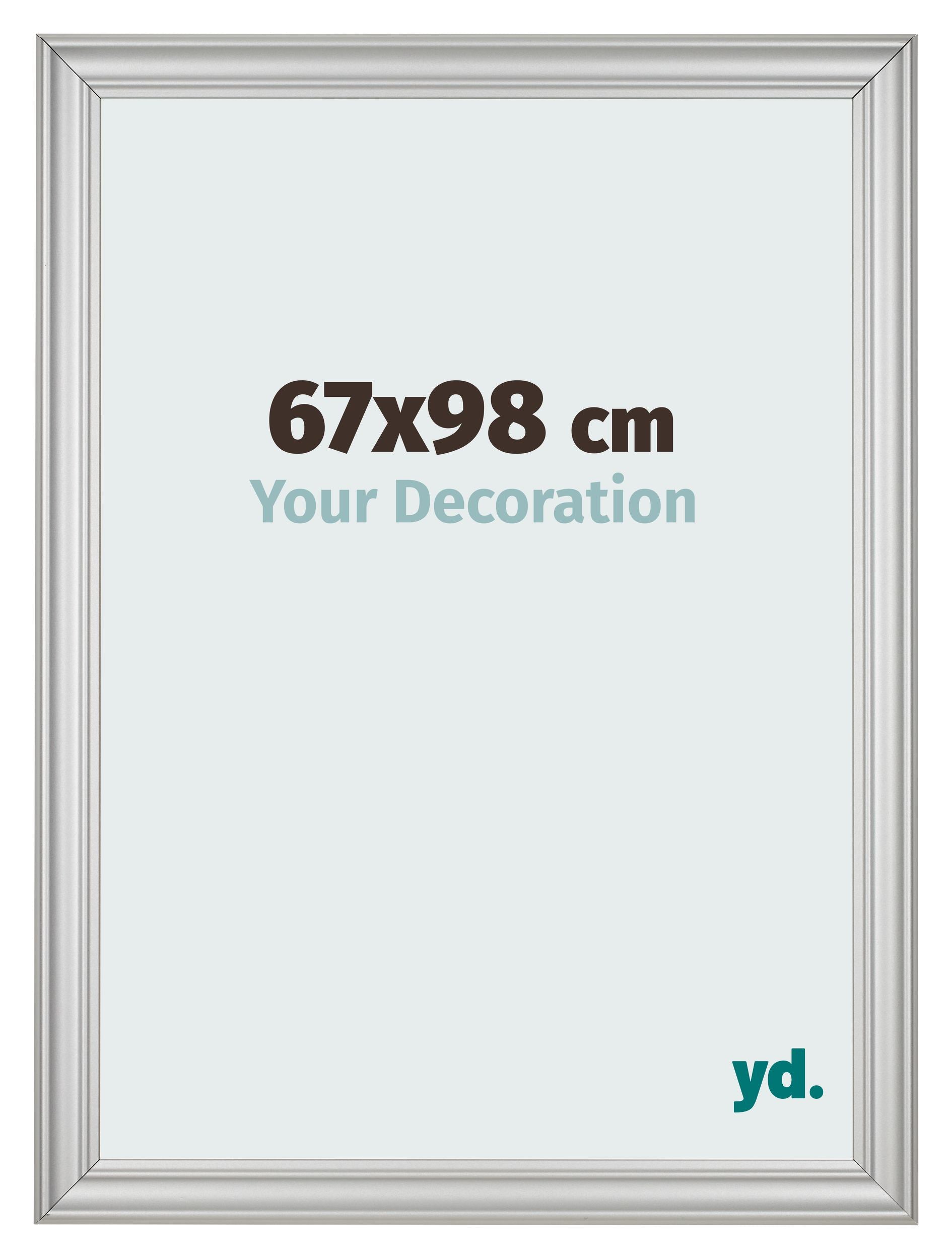 Photo Frame 67x98cm Silver Matte MDF Lazio Front Size | Yourdecoration.com