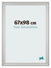 Photo Frame 67x98cm Silver Matte MDF Lazio Front Size | Yourdecoration.com