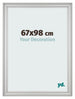Photo Frame 67x98cm Silver Matte MDF Lazio Front Size | Yourdecoration.com