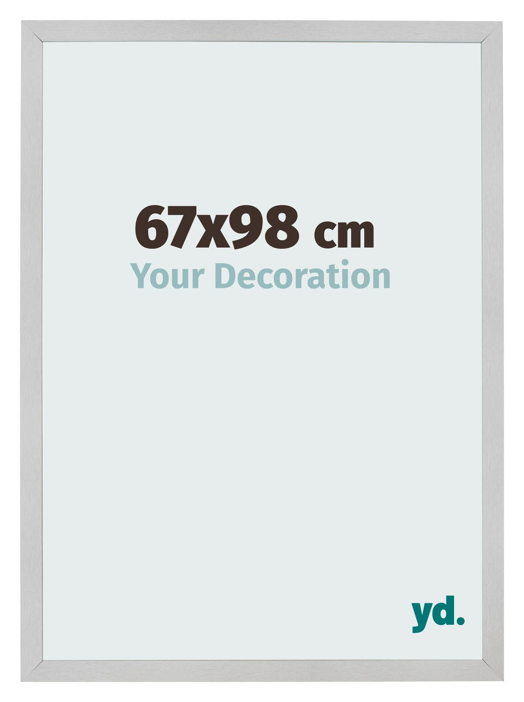 Photo Frame 67x98cm Stainless Steel MDF Bologna Front Size | Yourdecoration.com