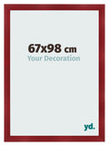 Photo Frame 67x98cm Wine Red Swept MDF Pisa Front Size | Yourdecoration.com