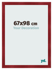 Photo Frame 67x98cm Wine Red Swept MDF Pisa Front Size | Yourdecoration.com