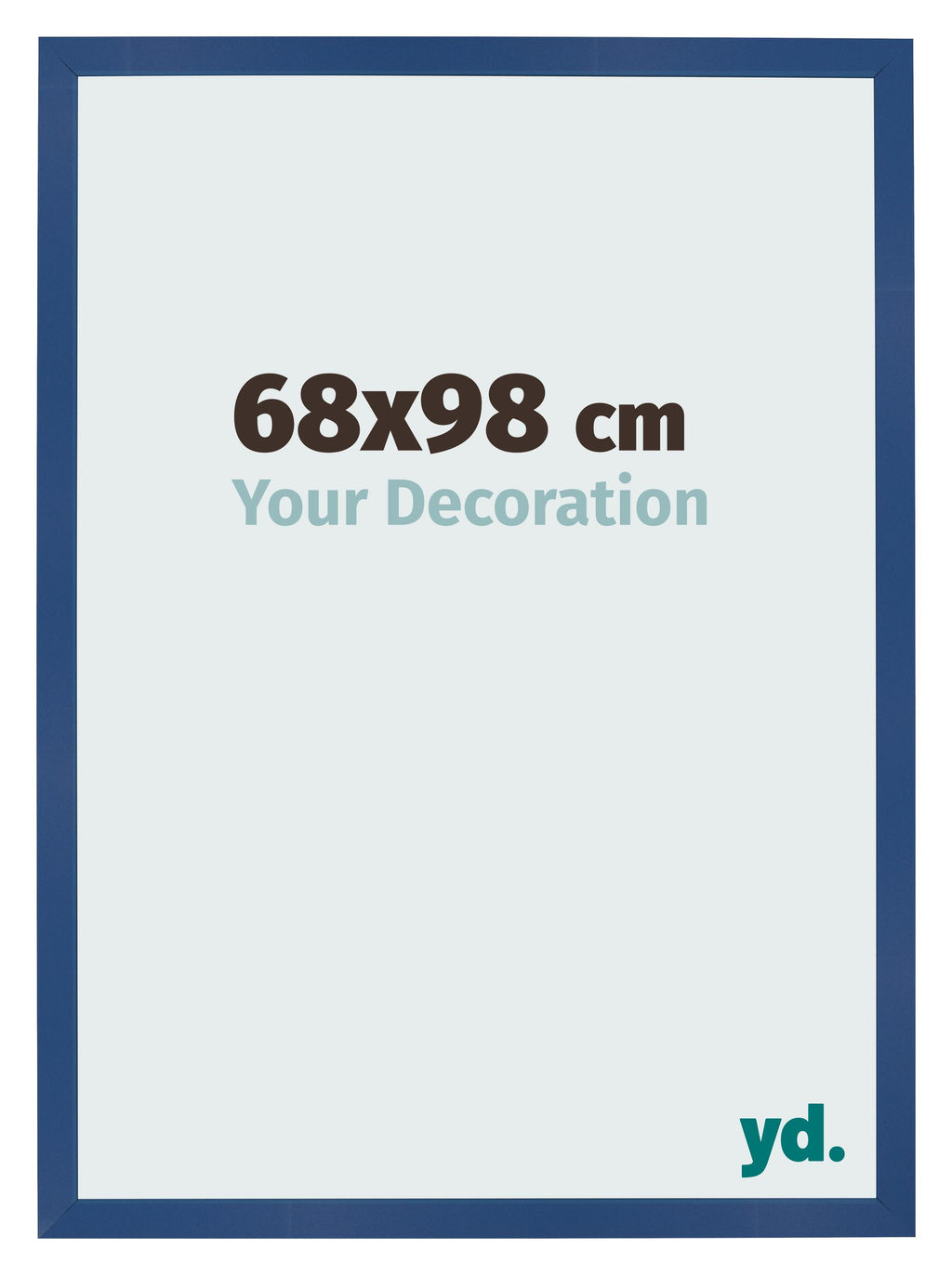 Photo Frame 68x98 cm Dark Blue MDF Bologna Front Size | Yourdecoration.com