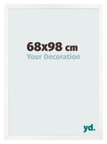 Photo Frame 68x98 cm White High Gloss MDF Bologna Front Size | Yourdecoration.com